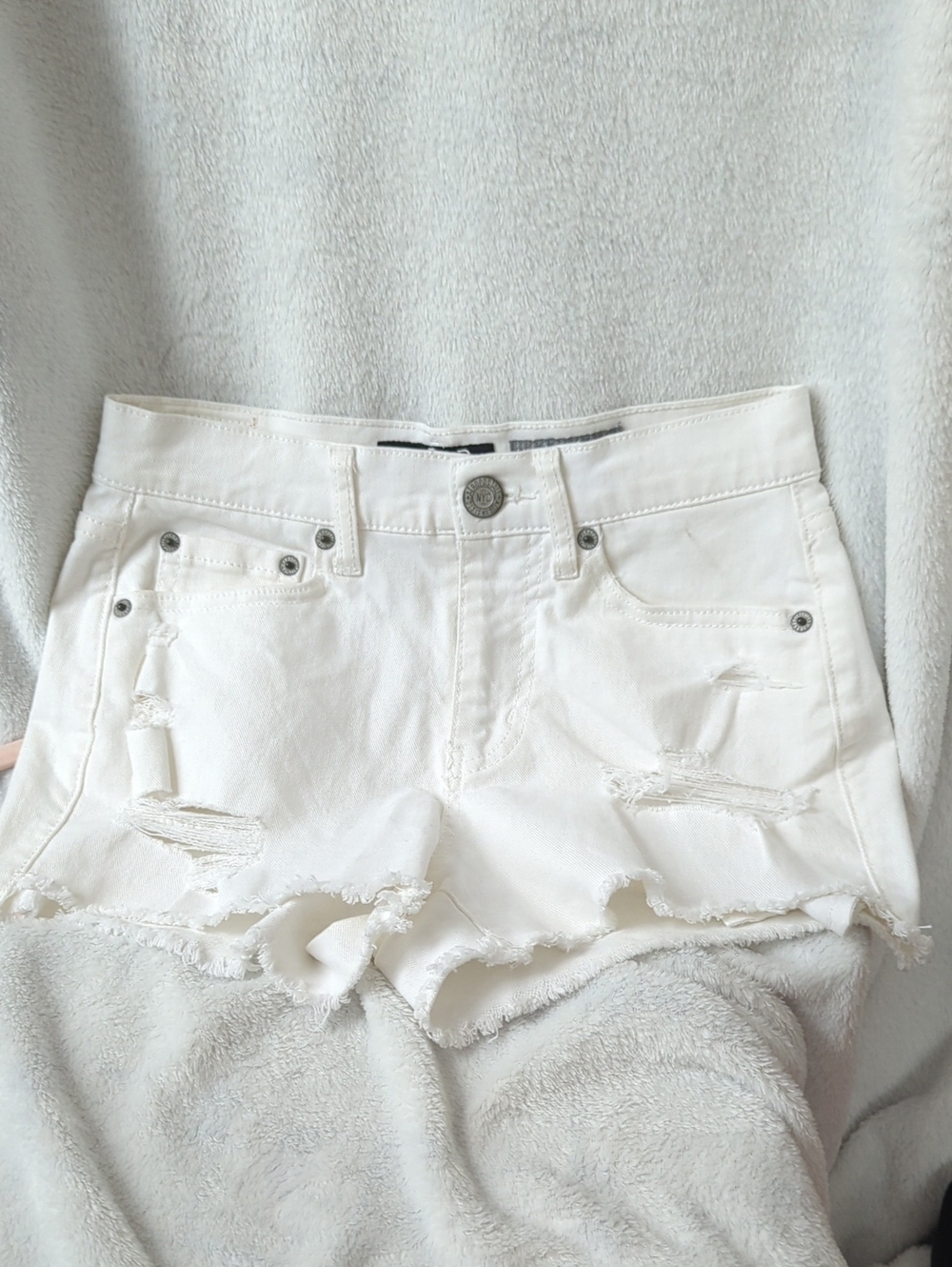 Aeropostale White High Waist Shorts